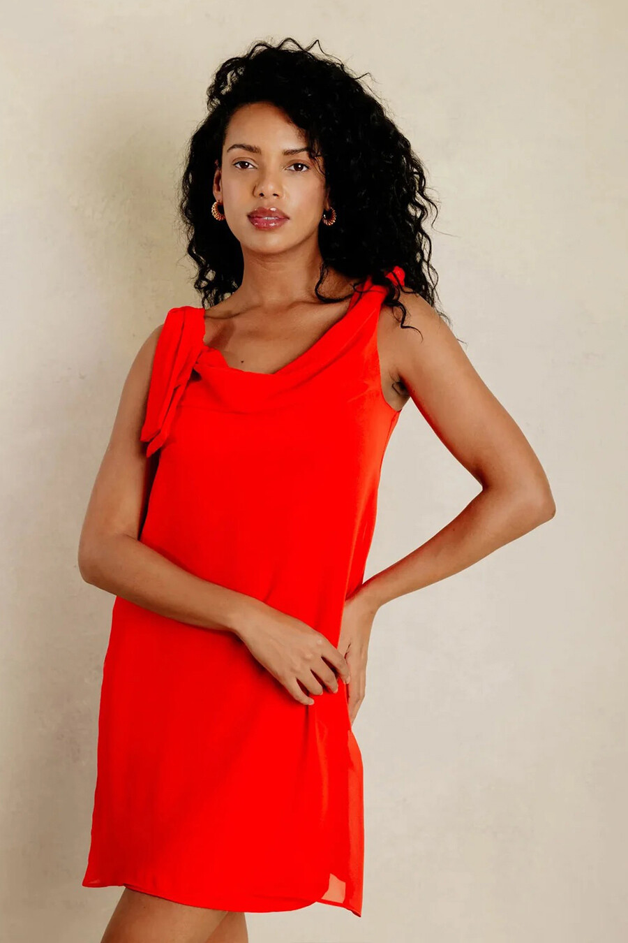 Robe rouge naf naf sale